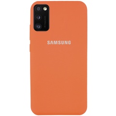 Чохол Silicone Cover Full Protective (AA) для Samsung Galaxy A41, Помаранчевий / Apricot
