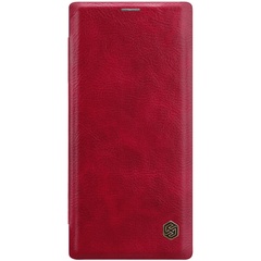 Кожаный чехол (книжка) Nillkin Qin Series для Samsung Galaxy Note 10 Красный