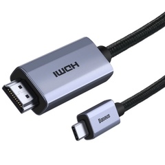 Дата кабель Baseus HDMI High Definition Series Graphene Type-C To 4KHDMI (2m) (WKGQ) Black