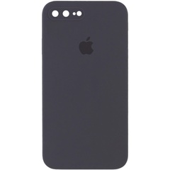 Чохол Silicone Case Square Full Camera Protective (AA) для Apple iPhone 7 plus / 8 plus (5.5 "), Сірий / Dark Gray