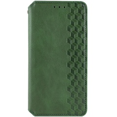Шкіряний чохол книжка GETMAN Cubic (PU) для Samsung Galaxy A25 5G, Зеленый
