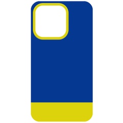 Чехол TPU+PC Bichromatic для Apple iPhone 13 Pro (6.1") Navy Blue / Yellow