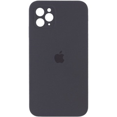 Чехол Silicone Case Square Full Camera Protective (AA) для Apple iPhone 11 Pro Max (6.5") Серый / Dark Gray