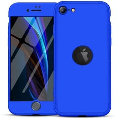 Пластикова накладка GKK LikGus 360 градусів (opp) для Apple iPhone SE (2020) / 7 / 8, Синий