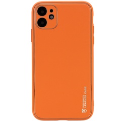 Кожаный чехол Xshield для Apple iPhone 11 (6.1") Оранжевый / Apricot