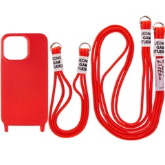 Чохол TPU two straps California для Apple iPhone 13 (6.1"), Червоний