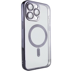 TPU чохол Fibra Chrome with MagSafe для Apple iPhone 15 Pro (6.1"), Black