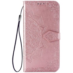 Кожаный чехол (книжка) Art Case с визитницей для Samsung Galaxy A55 Розовый