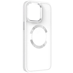 TPU чохол Bonbon Metal Style with MagSafe для Samsung Galaxy S22+, Білий / White