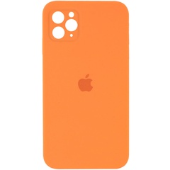 Чохол Silicone Case Square Full Camera Protective (AA) для Apple iPhone 11 Pro (5.8 "), Оранжевый / Papaya