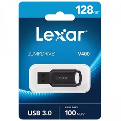 Флеш накопичувач LEXAR JumpDrive V400 (USB 3.0) 128GB, Black