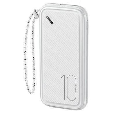 Портативное ЗУ Power bank Usams US-CD150 PB56 with Lanyard 10000 mAh Белый