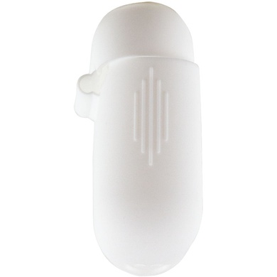 Силіконовий футляр New з карабіном для навушників Airpods 1/2, Білий / White