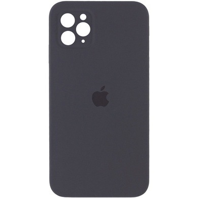 Чехол Silicone Case Square Full Camera Protective (AA) для Apple iPhone 11 Pro Max (6.5") Серый / Dark Gray