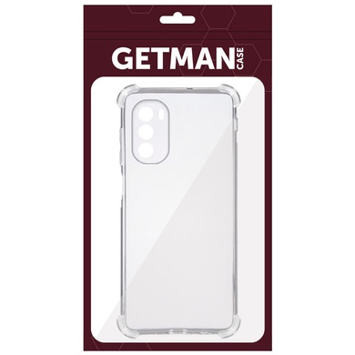 TPU чохол GETMAN Ease logo посилені кути Full Camera для Motorola Moto G41, Безбарвний (прозорий)