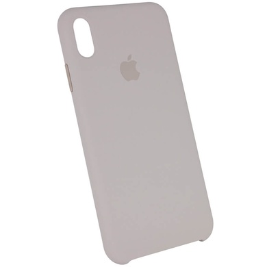 Чехол Silicone case (AAA) для Apple iPhone XS Max (6.5") Серый / Stone