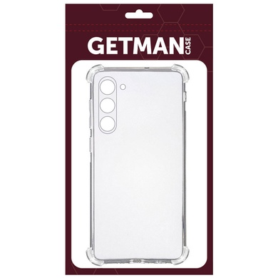 TPU чохол GETMAN Ease logo посилені кути Full Camera для Samsung Galaxy S24, Безбарвний (прозорий)