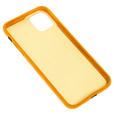 Кожаный чехол Croco Leather для Apple iPhone 11 (6.1") Yellow
