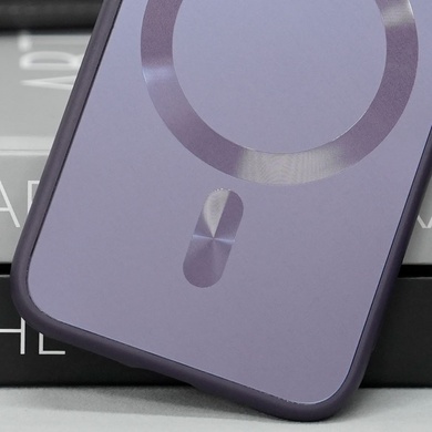Чехол TPU+Glass Sapphire Midnight with MagSafe для Apple iPhone 12 (6.1") Фиолетовый / Deep Purple