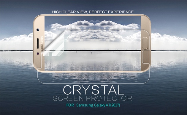 Захисна плівка Nillkin Crystal для Samsung A720 Galaxy A7 (2017), Анти-отпечатки