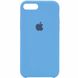 Чехол Silicone Case (AA) для Apple iPhone 7 plus / 8 plus (5.5") Голубой / Cornflower