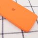 Чехол Silicone Case Square Full Camera Protective (AA) для Apple iPhone 11 Pro (5.8") Оранжевый / Papaya