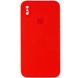 Чехол Silicone Case Square Full Camera Protective (AA) для Apple iPhone XS (5.8") Красный / Red