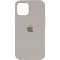 Чехол Silicone Case Full Protective (AA) для Apple iPhone 12 Pro / 12 (6.1") Серый / Stone