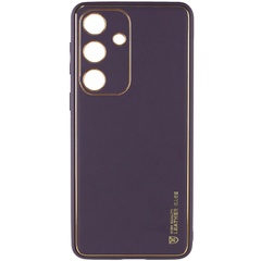 Шкіряний чохол Xshield для Samsung Galaxy A55, Фиолетовый / Dark purple