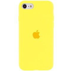 Чехол Silicone Case Full Protective (AA) для Apple iPhone SE (2020) Желтый / Yellow