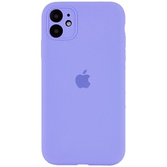 Чохол Silicone Case Full Camera Protective (AA) для Apple iPhone 12 (6.1"), Бузковий / Dasheen
