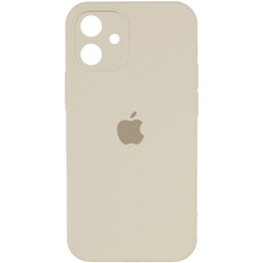 Чохол Silicone Case Square Full Camera Protective (AA) для Apple iPhone 11 (6.1 "), Бежевий / Antique White