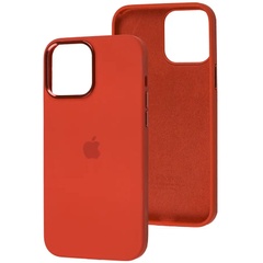 Чехол Silicone Case Metal Buttons (AA) для Apple iPhone 12 Pro Max (6.7") Красный / Red
