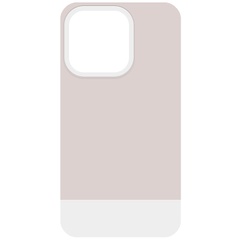 Чохол TPU+PC Bichromatic для Apple iPhone 13 (6.1"), Grey-beige / White