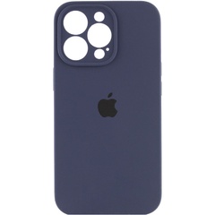 Чохол Silicone Case Full Camera Protective (AA) для Apple iPhone 13 Pro (6.1"), Темно-Синий / Midnight Blue
