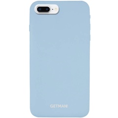 Чехол Silicone Case GETMAN for Magnet для Apple iPhone 7 plus / 8 plus (5.5"), Серый / Mist Blue
