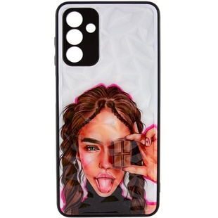 TPU+PC чехол Prisma Ladies для Samsung Galaxy A24 4G Chocolate