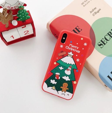 Пластиковая накладка Merry Christmas для Apple iPhone XS Max (6.5") Ёлка НГ