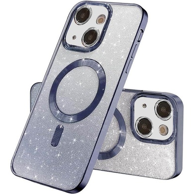 TPU чохол Delight case with MagSafe із захисними лінзами на камеру для Apple iPhone 15 (6.1"), Сірий / Lavender Gray