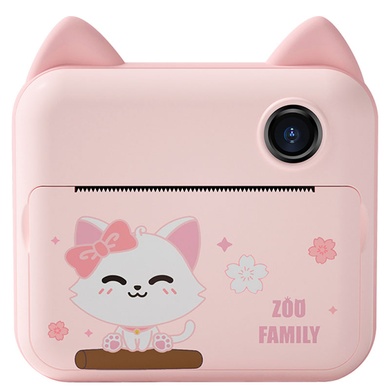 Дитяча фотокамера моментального друку SmartKids Animal, pink