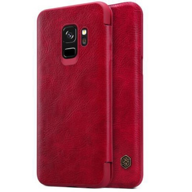 Кожаный чехол (книжка) Nillkin Qin Series для Samsung Galaxy S9 Красный