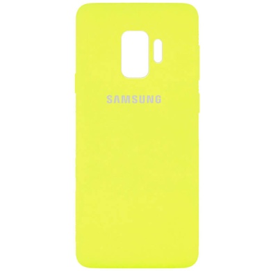 Чехол Silicone Cover Full Protective (AA) для Samsung Galaxy S9 Желтый / Flash