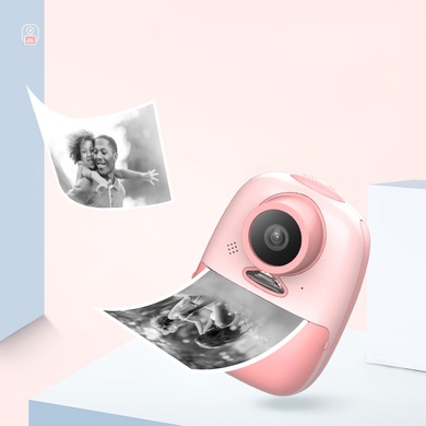 Детская фотокамера D10 с моментальной печатью Pink