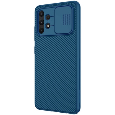 Карбонова накладка Nillkin Camshield (шторка на камеру) для Samsung Galaxy A32 4G, Синій / Blue
