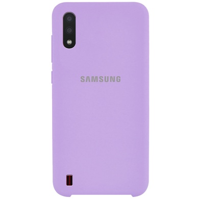 Чехол Silicone Cover (AA) для Samsung Galaxy A01 Сиреневый / Dasheen