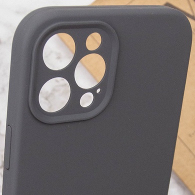Чехол Silicone Case Full Camera Protective (AA) NO LOGO для Apple iPhone 12 Pro (6.1") Серый / Dark Gray