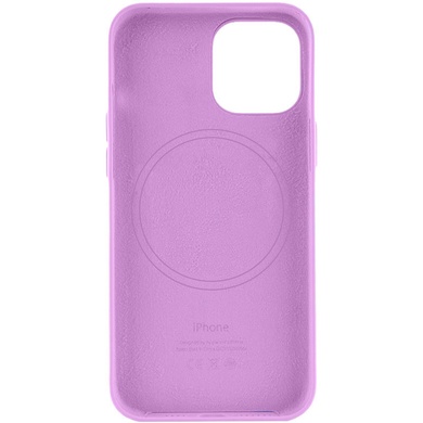 Шкіряний чохол Leather Case (AA) with MagSafe для Apple iPhone 14 (6.1"), Violet