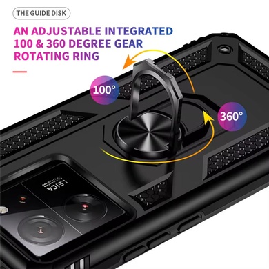 Ударопрочный чехол Serge Ring for Magnet для Xiaomi 14 Pro Черный