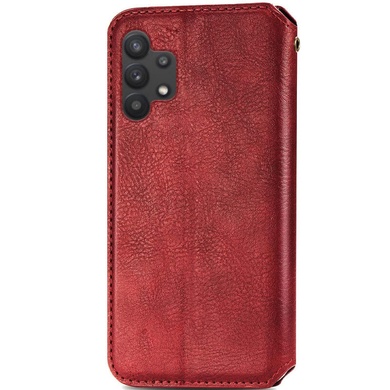Кожаный чехол книжка GETMAN Cubic (PU) для Samsung Galaxy A32 5G Красный