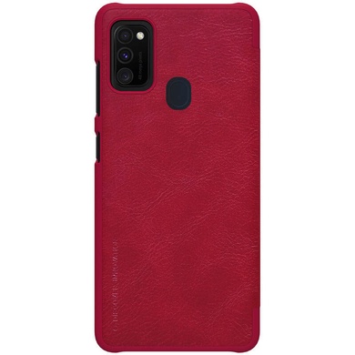 Кожаный чехол (книжка) Nillkin Qin Series для Samsung Galaxy M30s / M21 Красный